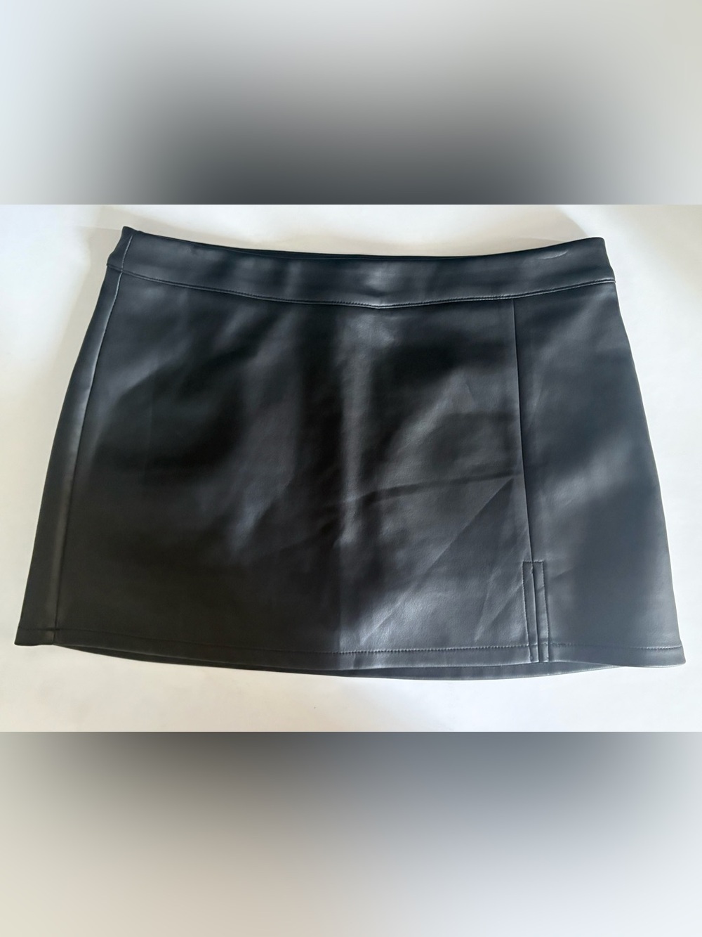 Black Faux Leather Mini Skirt - Sleek Everyday Style